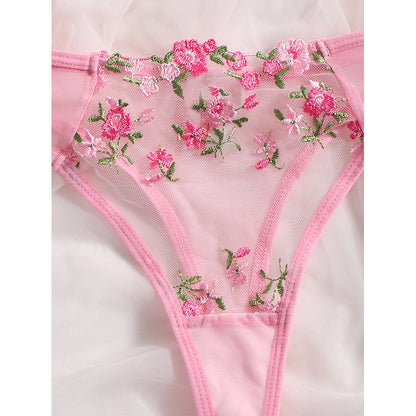 Sweet Yellow Cute Floral Lingerie MK Kawaii Store