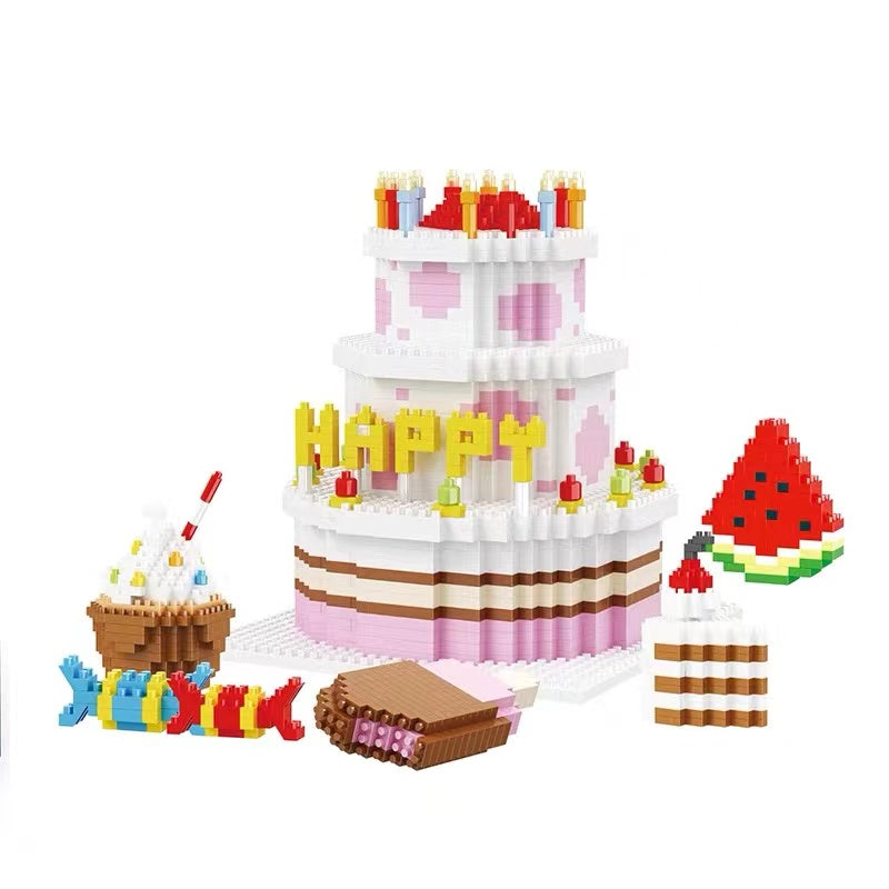 Building Block Birthday Cake - Heartzcore