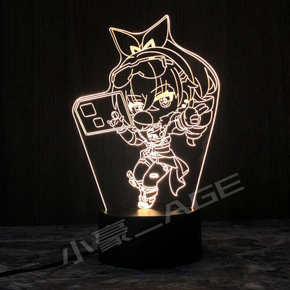 Honkai Star Rail Bailu March 7th Jing Yuan Dres Lamps ON775 KawaiiMoriStore