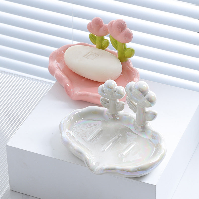 Kawayi  Flower Ceramic Plate - Kimi