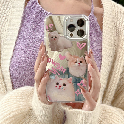 Cute Cat Mirror Phone Case susan