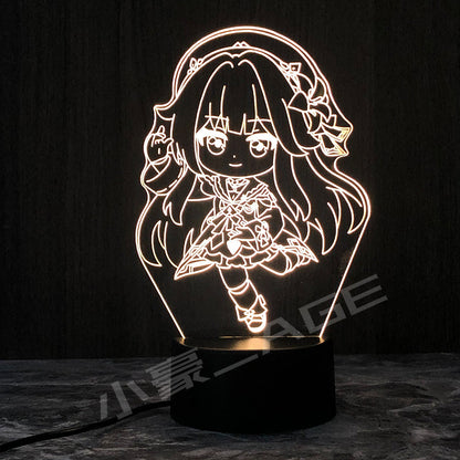 Honkai Star Rail Bailu March 7th Jing Yuan Dres Lamps ON775 KawaiiMoriStore