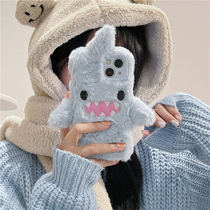 Cute Shark Fluffy iPhone Case MK18861 MK Kawaii Store