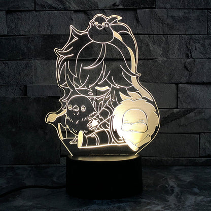 Honkai Star Rail Bailu March 7th Jing Yuan Dres Lamps ON775 KawaiiMoriStore