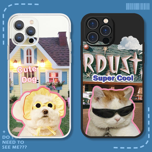 Cute Cat Dog Phone Case Susan