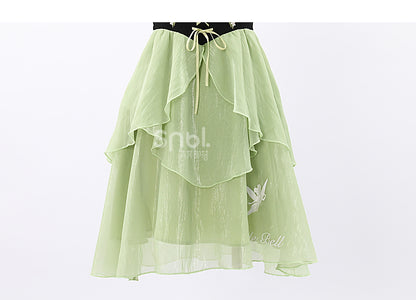 Spring Lovely Flower Girl Green Dress ON622 ONI