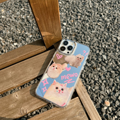 Cute Cat Mirror Phone Case susan