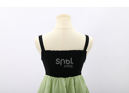 Spring Lovely Flower Girl Green Dress ON622 MK Kawaii Store