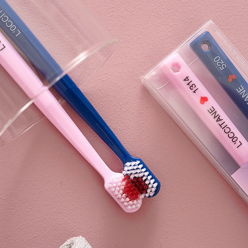 2Pcs Couple Heart Toothbrush - Heartzcore Heartzcore