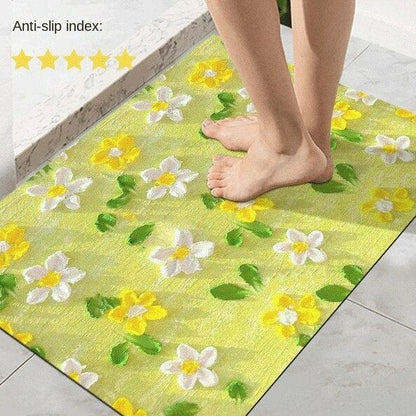 Diatom mud oil painting foot mat bathroom mat MK18671 MK Kawaii Store