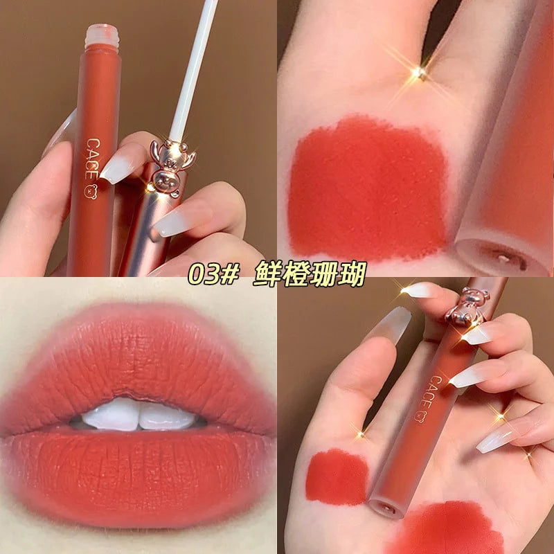Cute Bear Velvet Lipstick MK Kawaii Store