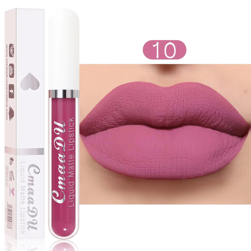 18-Color Waterproof Long-lasting Lip Gloss MK19072