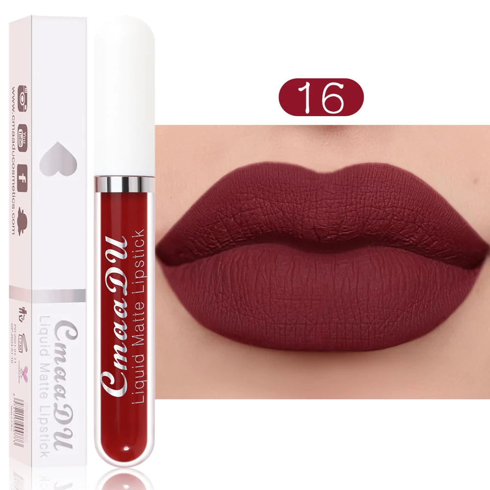 18-Color Waterproof Long-lasting Lip Gloss MK19072