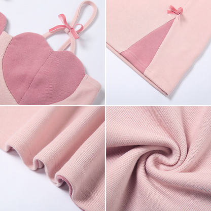 Heart Sweet Pastel Sexy Mini Dress MK18733 MK Kawaii Store