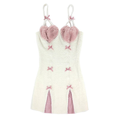 Heart Sweet Pastel Sexy Mini Dress MK18733 MK Kawaii Store