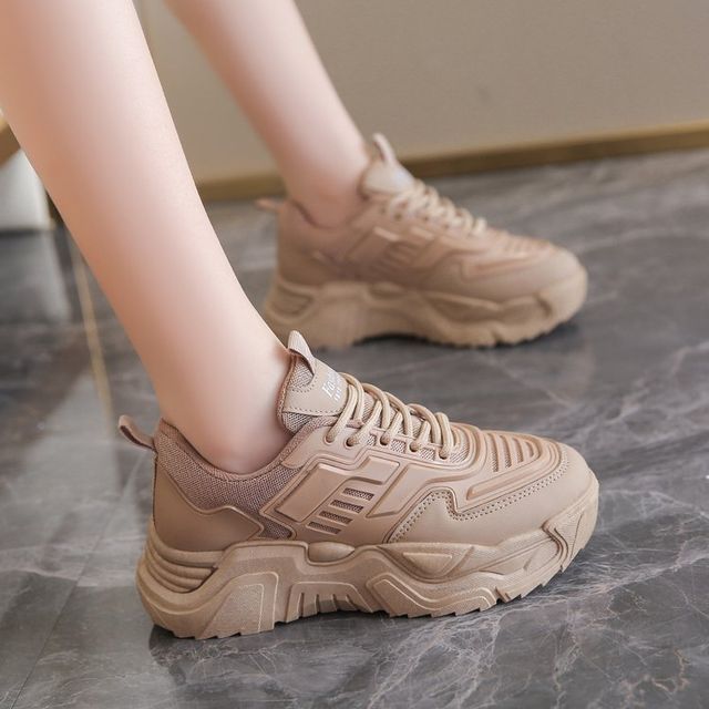 Chunky Lace-Up Sneakers BL15 MK Kawaii Store