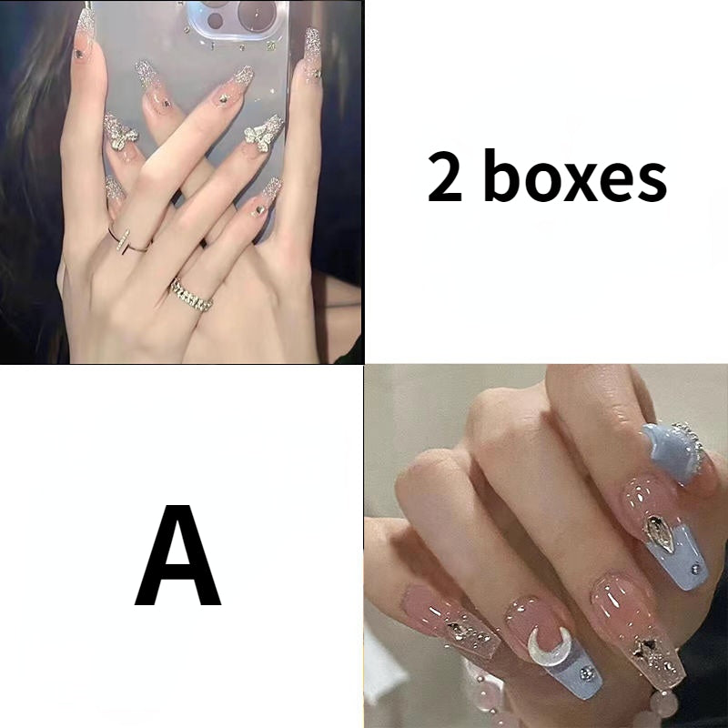 Press on Nails Set【 Amazing Bundle 2 Pairs】- Heartzcore Susan