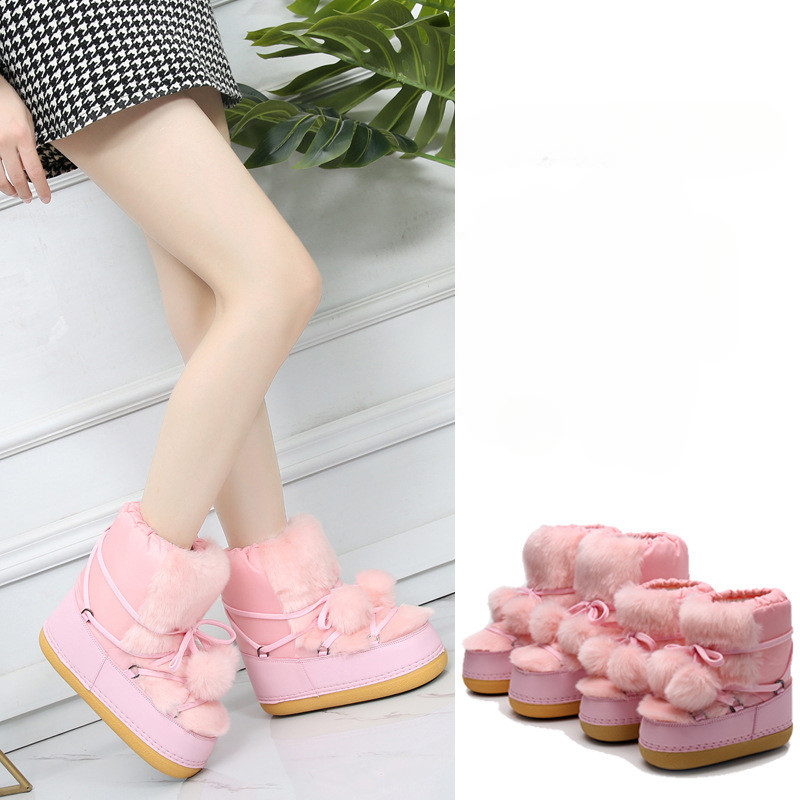 Women Winter  Fluffy Snow Boots - Heartzcore MK Kawaii Store