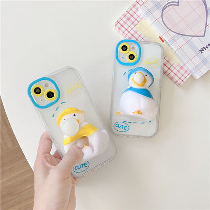 Cute Decompression Duckling Phone Case Susan