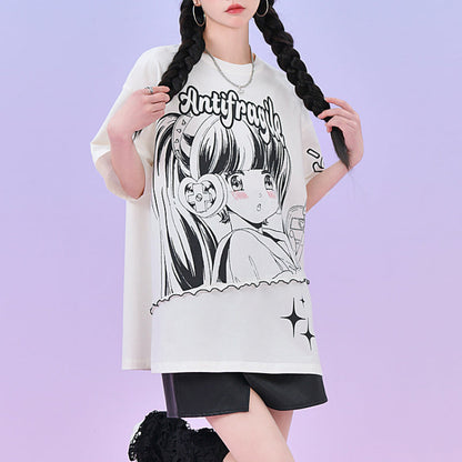 Antifragile Cute Anime Girl T-shirt ON635 KawaiiMoriStore