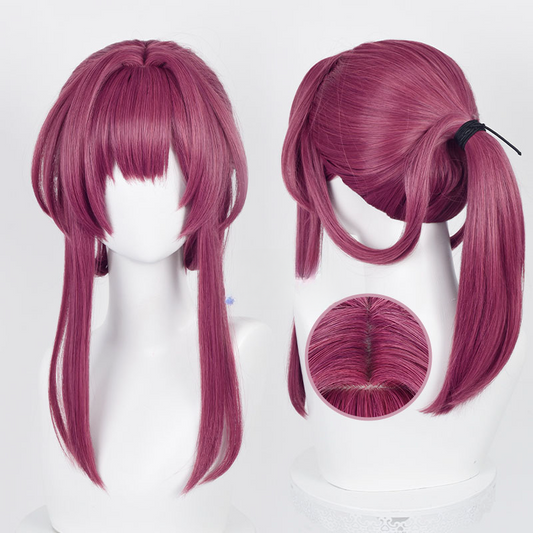 Honkai Star Rail Kafka Cherry Red Ponytail Cosplay Wig ON810 KawaiiMoriStore