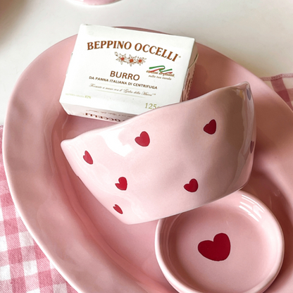 Pink Love Series  Ceramic Tableware Set - Kimi MK Kawaii Store