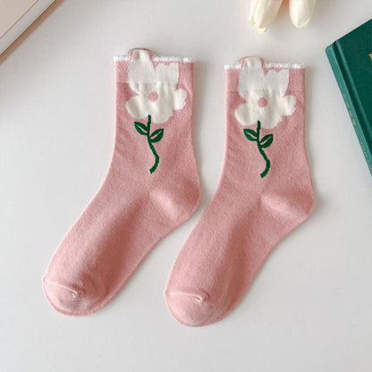 Flowers Candy Color Socks MK18879 Susan