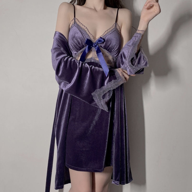 Velvet Romantic Night Sleepware Pajamas MK Kawaii Store