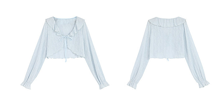 Cute Soft Girl Sky Blue Spring Cardigan ON626 MK Kawaii Store