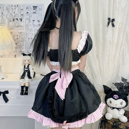 Lovely Sweet Girl Pink Cat Girl Maid Dress ON649 MK Kawaii Store