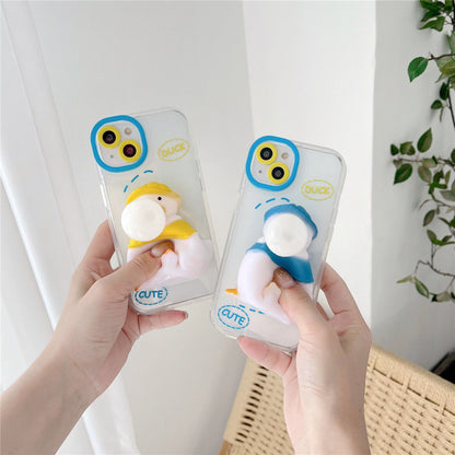 Cute Decompression Duckling Phone Case Susan