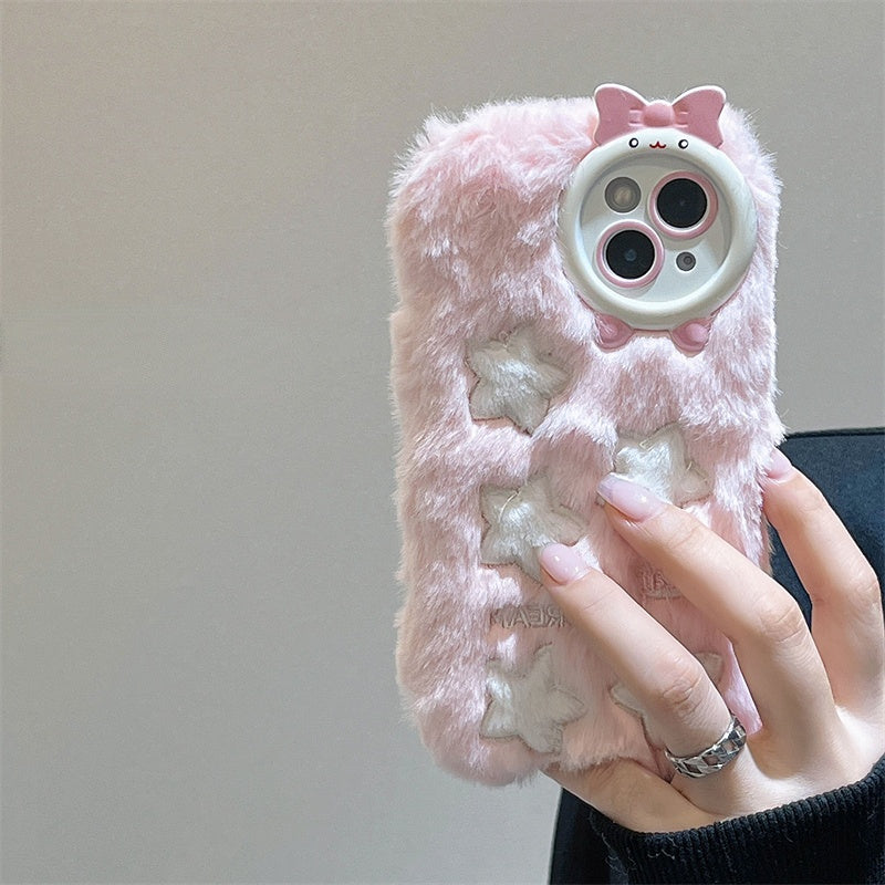 Fluffy Pastel Star Phone Case MK18913 MK Kawaii Store