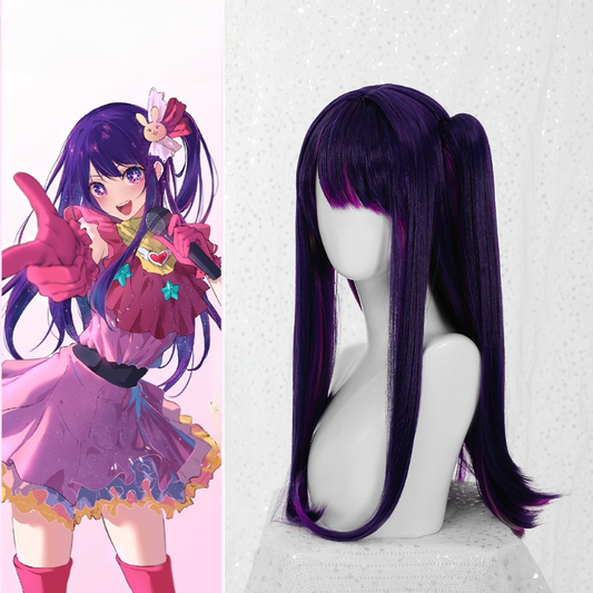 Oshi No Ko Ai Hoshino Mix Purple Pink Side Ponytail Cosplay Wig ON805 KawaiiMoriStore