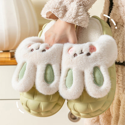 Bunny Waterproof Fluffy Winter Slippers MK18521 MK Kawaii Store