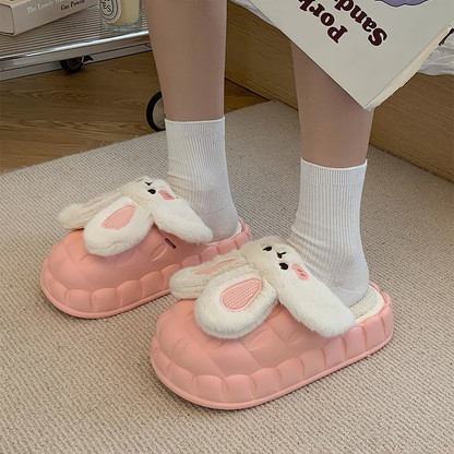 Bunny Waterproof Fluffy Winter Slippers MK18521 MK Kawaii Store