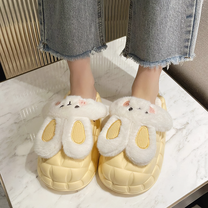 Bunny Waterproof Fluffy Winter Slippers MK18521 MK Kawaii Store