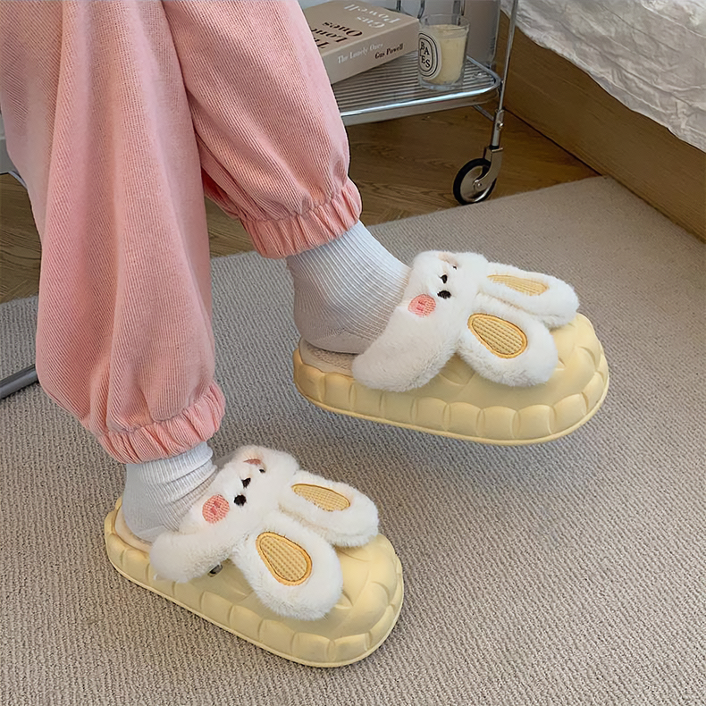 Bunny Waterproof Fluffy Winter Slippers MK18521 MK Kawaii Store