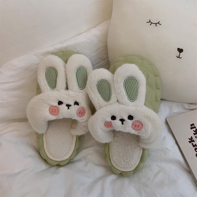 Bunny Waterproof Fluffy Winter Slippers MK18521 MK Kawaii Store