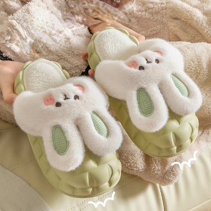 Bunny Waterproof Fluffy Winter Slippers MK18521 MK Kawaii Store