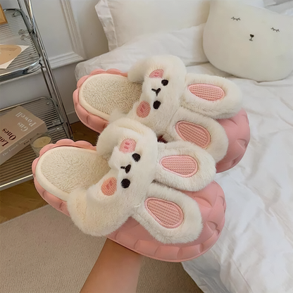 Bunny Waterproof Fluffy Winter Slippers MK18521 MK Kawaii Store