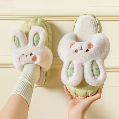 Bunny Waterproof Fluffy Winter Slippers MK18521 MK Kawaii Store