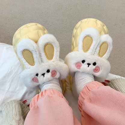 Bunny Waterproof Fluffy Winter Slippers MK18521 MK Kawaii Store