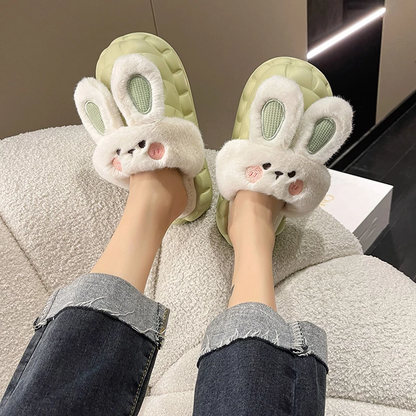 Bunny Waterproof Fluffy Winter Slippers MK18521 MK Kawaii Store