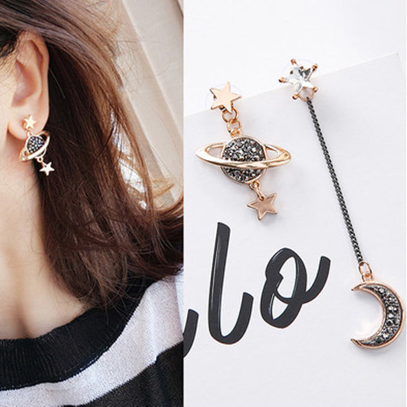 Moon Star Planet Earrings MK Kawaii Store