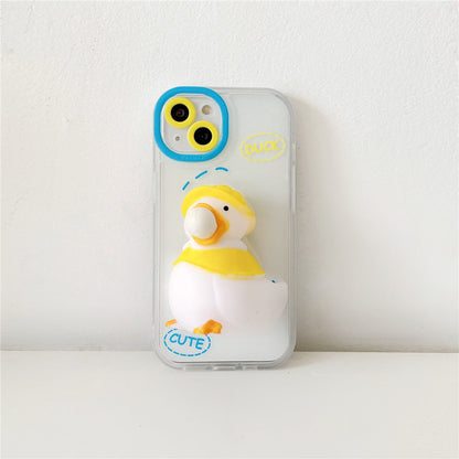 Cute Decompression Duckling Phone Case Susan