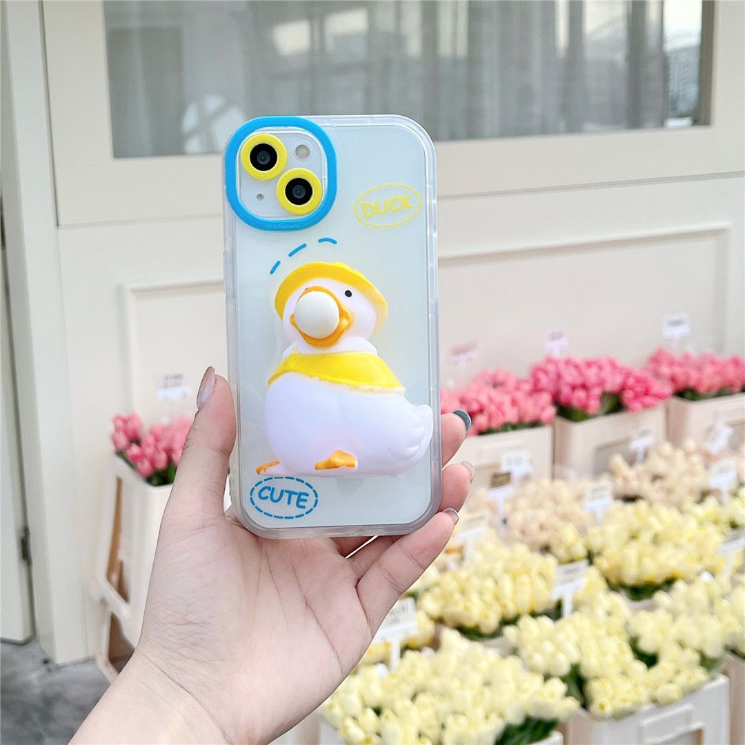 Cute Decompression Duckling Phone Case Susan
