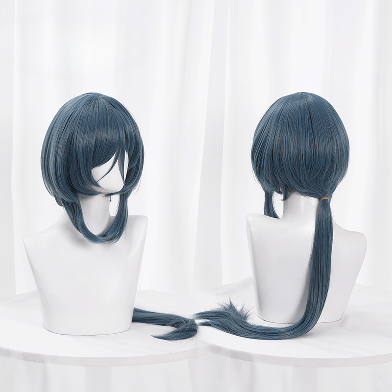 Honkai Star Rail Natasha Bluish Gray Long Cosplay Wig ON795 KawaiiMoriStore