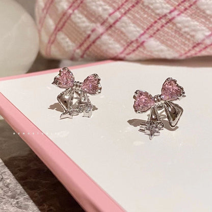 Crystal Bow Earrings MK18551 MK Kawaii Store