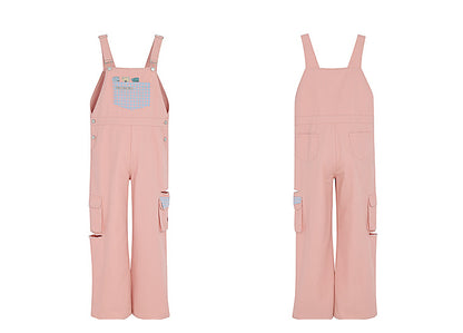 Soft Spring Pink Bears Overalls ON633 ONI