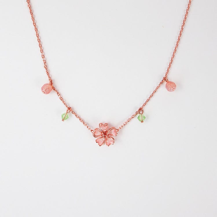 Pink Flower Necklace MK18644